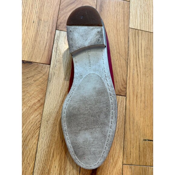 ARA Red Loafers with Horsebit Buckles - Picture 6 of 6